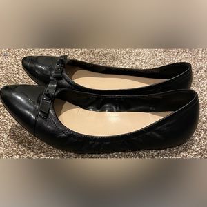 Cole Haan Shoes Womens 8 1/2 Black Leather Ballet Flats Grand OS Casual
